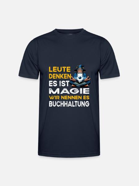 People Think Magic Accounting Accountant - Men's Functional T-Shirt - navy
