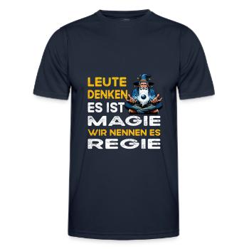 Leute denken Magie Regie Regisseur - Männer Funktions-T-Shirt - Navy - Vorne - AI Model Male 178 dark (178cm)