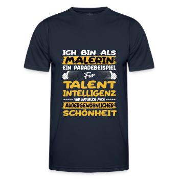 painter a prime example of talent - Men's Functional T-Shirt - navy - Front - AI Model Male 178 dark (178cm)