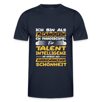 mechanic a prime example of talent - Men's Functional T-Shirt - navy - Front - AI Model Male 178 dark (178cm)
