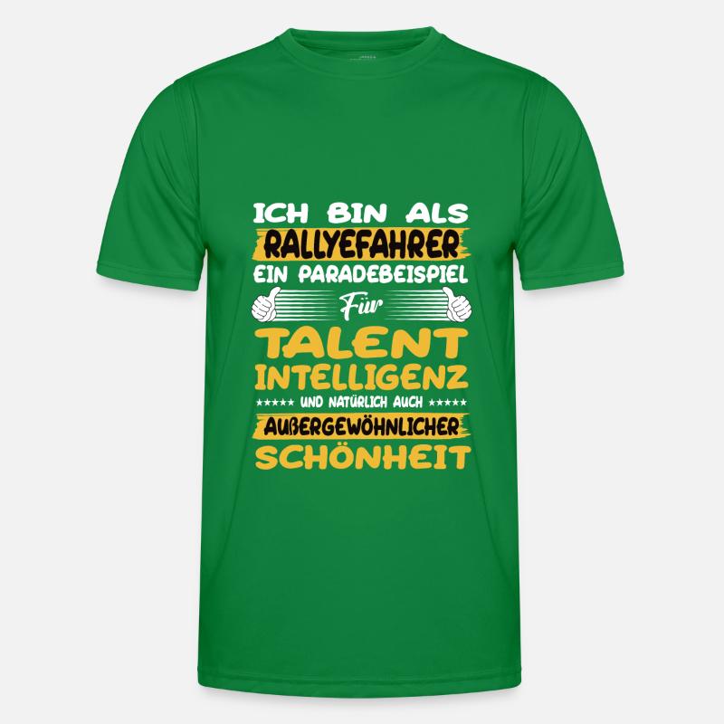 Rallyefahrer ein Paradebeispiel Rallye Männer Funktions-T-Shirt