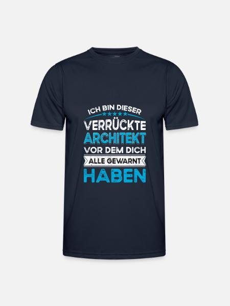 I'm this legendary crazy architect - Men's Functional T-Shirt - navy