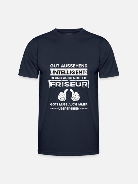 Coiffeur Beau Intelligent - T-shirt sport Homme - bleu marine