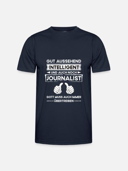 Journalist Handsome Intelligent - Men's Functional T-Shirt - navy