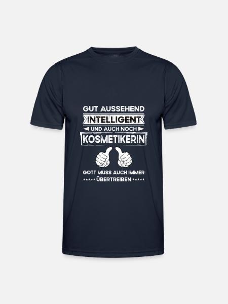 Cosmétologue Beau Intelligent - T-shirt sport Homme - bleu marine