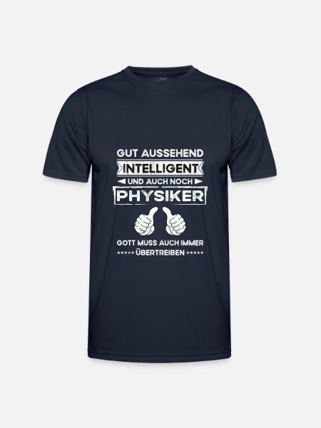 Physicist Handsome Intelligent - Men's Functional T-Shirt - navy