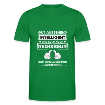 Réalisateur, Beau, Intelligent - T-shirt sport Homme - vert - Devant - AI Model Male 178 dark (178cm)