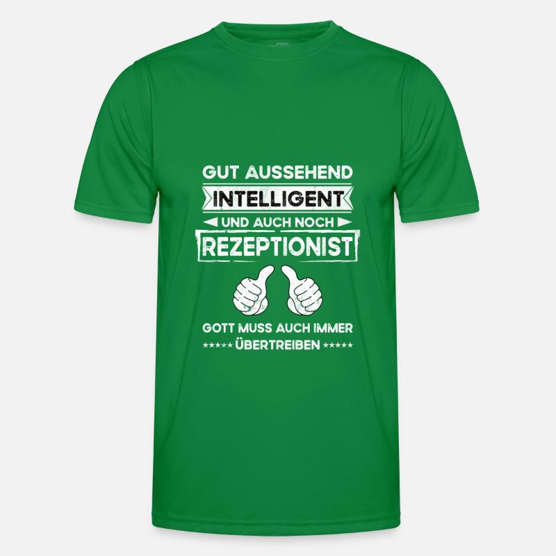 receptionist, handsome, intelligent Men's Functional T-Shirt