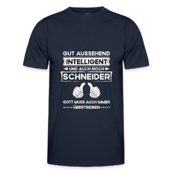 Tailor Handsome Intelligent - Men's Functional T-Shirt - navy - Front - AI Model Male 178 dark (178cm)