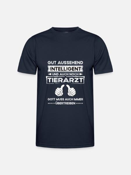 Veterinarian Handsome Intelligent - Men's Functional T-Shirt - navy