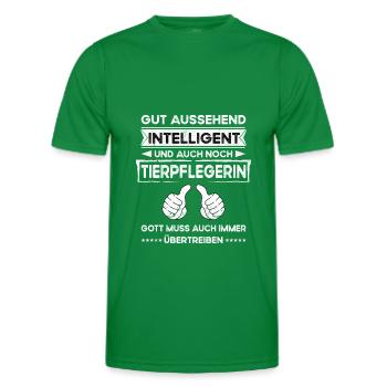 Gardien de zoo Beau Intelligent - T-shirt sport Homme - vert - Devant - AI Model Male 178 dark (178cm)