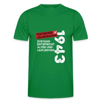 81 Jahre Geburtstag Testsieger Jahrgang 1943 - Männer Funktions-T-Shirt - Kelly Green - Vorne - AI Model Male 178 dark (178cm)
