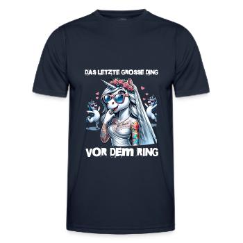 Bachelor Party Bride Hen Party Rumbling Women - Men's Functional T-Shirt - navy - Front - AI Model Male 178 dark (178cm)