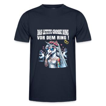 Bachelor Party Bride Hen Party Rumbling Women - Men's Functional T-Shirt - navy - Front - AI Model Male 178 dark (178cm)