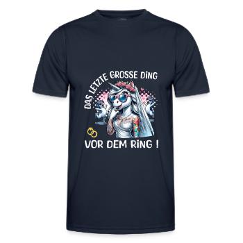 Enterrement de vie de garçon Mariée Enterrement de vie de jeune fille Grondement de femmes - T-shirt sport Homme - bleu marine - Devant - AI Model Male 178 dark (178cm)