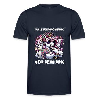 Enterrement de vie de garçon Mariée Enterrement de vie de jeune fille Grondement de femmes - T-shirt sport Homme - bleu marine - Devant - AI Model Male 178 dark (178cm)