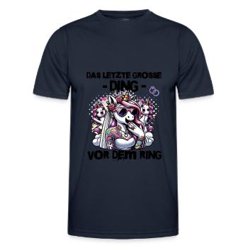 Bachelor Party Bride Hen Party Rumbling Women - Men's Functional T-Shirt - navy - Front - AI Model Male 178 dark (178cm)