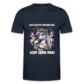 Enterrement de vie de garçon Mariée Enterrement de vie de jeune fille Grondement de femmes - T-shirt sport Homme - bleu marine - Devant - AI Model Male 178 dark (178cm)