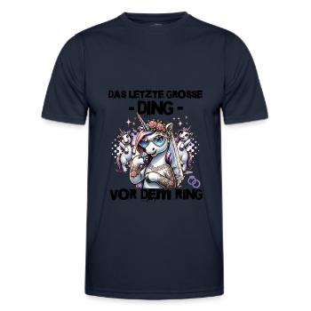 Enterrement de vie de garçon Mariée Enterrement de vie de jeune fille Grondement de femmes - T-shirt sport Homme - bleu marine - Devant - AI Model Male 178 dark (178cm)