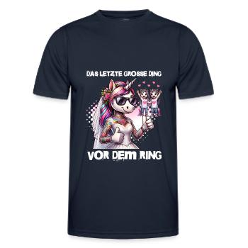 Enterrement de vie de garçon Mariée Enterrement de vie de jeune fille Grondement de femmes - T-shirt sport Homme - bleu marine - Devant - AI Model Male 178 dark (178cm)