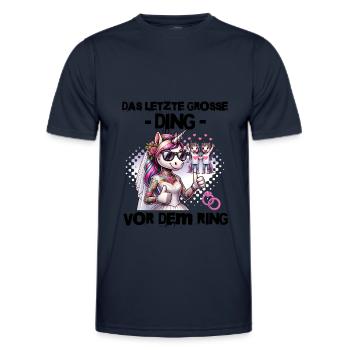 Enterrement de vie de garçon Mariée Enterrement de vie de jeune fille Grondement de femmes - T-shirt sport Homme - bleu marine - Devant - AI Model Male 178 dark (178cm)
