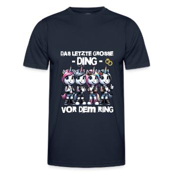 Enterrement de vie de garçon Mariée Enterrement de vie de jeune fille Grondement de femmes - T-shirt sport Homme - bleu marine - Devant - AI Model Male 178 dark (178cm)