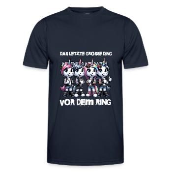 Enterrement de vie de garçon Mariée Enterrement de vie de jeune fille Grondement de femmes - T-shirt sport Homme - bleu marine - Devant - AI Model Male 178 dark (178cm)