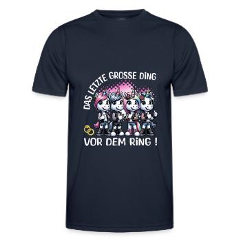 Enterrement de vie de garçon Mariée Enterrement de vie de jeune fille Grondement de femmes - T-shirt sport Homme - bleu marine - Devant - AI Model Male 178 dark (178cm)