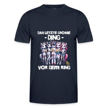 Bachelor Party Bride Hen Party Rumbling Women - Men's Functional T-Shirt - navy - Front - AI Model Male 178 dark (178cm)