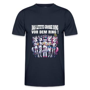 Bachelor Party Bride Hen Party Rumbling Women - Men's Functional T-Shirt - navy - Front - AI Model Male 178 dark (178cm)