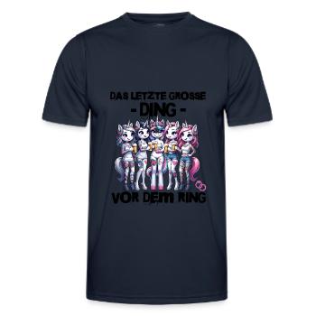 Bachelor Party Bride Hen Party Rumbling Women - Men's Functional T-Shirt - navy - Front - AI Model Male 178 dark (178cm)