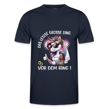Bachelor Party Bride Hen Party Rumbling Women - Men's Functional T-Shirt - navy - Front - AI Model Male 178 dark (178cm)