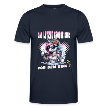 Enterrement de vie de garçon Mariée Enterrement de vie de jeune fille Grondement de femmes - T-shirt sport Homme - bleu marine - Devant - AI Model Male 178 dark (178cm)