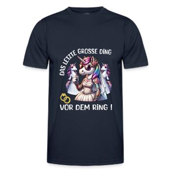 Bachelor Party Bride Hen Party Rumbling Women - Men's Functional T-Shirt - navy - Front - AI Model Male 178 dark (178cm)