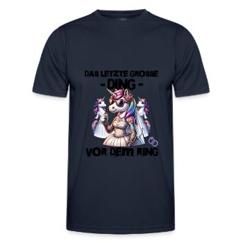 Bachelor Party Bride Hen Party Rumbling Women - Men's Functional T-Shirt - navy - Front - AI Model Male 178 dark (178cm)