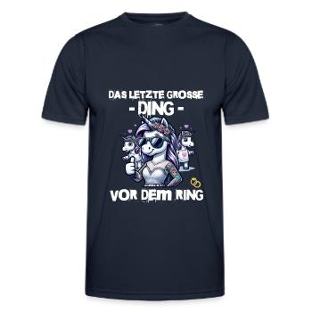 Enterrement de vie de garçon Mariée Enterrement de vie de jeune fille Grondement de femmes - T-shirt sport Homme - bleu marine - Devant - AI Model Male 178 dark (178cm)