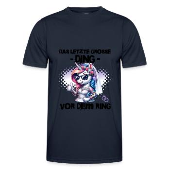 Bachelor Party Bride Hen Party Rumbling Women - Men's Functional T-Shirt - navy - Front - AI Model Male 178 dark (178cm)