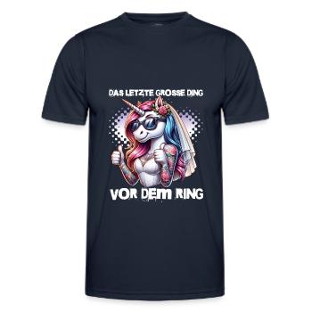 Enterrement de vie de garçon Mariée Enterrement de vie de jeune fille Grondement de femmes - T-shirt sport Homme - bleu marine - Devant - AI Model Male 178 dark (178cm)