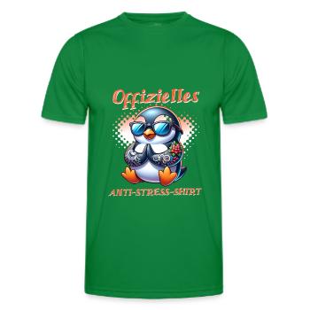 Méditation & Yoga Officiel Anti Stress - T-shirt sport Homme - vert - Devant - AI Model Male 178 dark (178cm)