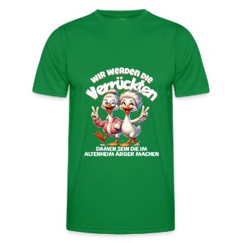 Lustige Ente Ärger machen BFF - Männer Funktions-T-Shirt - Kelly Green - Vorne - AI Model Male 178 dark (178cm)