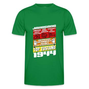 81 Jahre alt Jahrgang 1944 Geburtstag - Männer Funktions-T-Shirt - Kelly Green - Vorne - AI Model Male 178 dark (178cm)