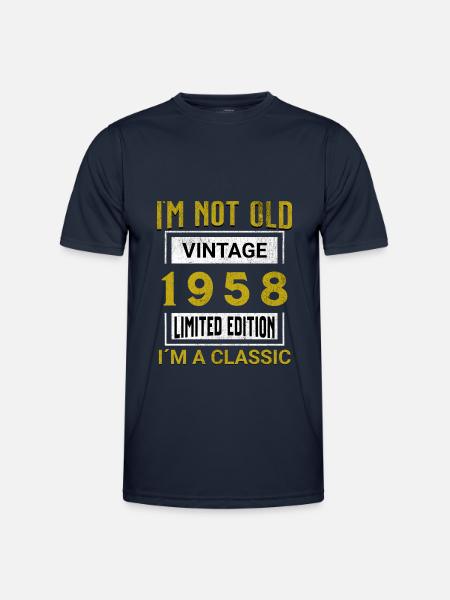 Birthday 67 years old I`m not old I´m classic - Funktionsshirt til herrer - marineblå