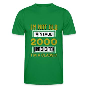 Birthday 25 years old I`m not old I´m classic - Männer Funktions-T-Shirt - Kelly Green - Vorne - AI Model Male 178 dark (178cm)
