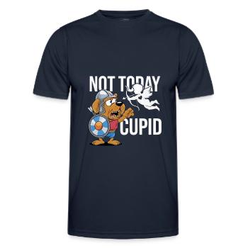 Single & Anti Liebe Valentinstag Not today cupid - Männer Funktions-T-Shirt - Navy - Vorne - AI Model Male 178 dark (178cm)