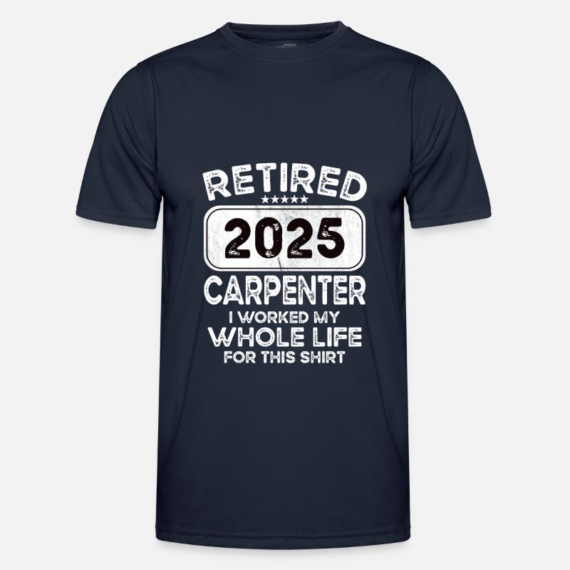 Retired Carpenter 2025 - Men's Functional T-Shirt - navy