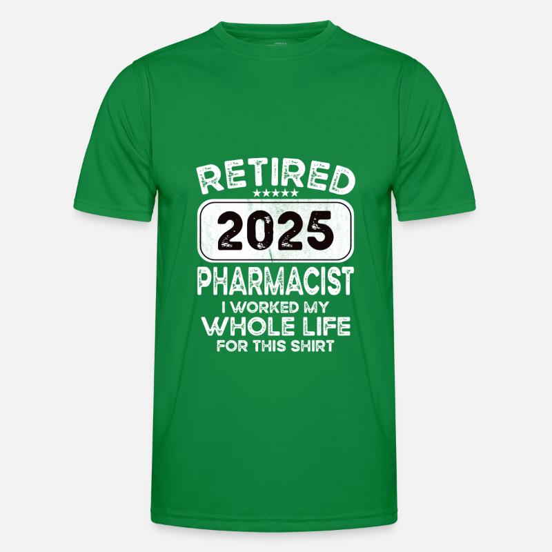 Retired Pharmacist 2025 Männer Funktions-T-Shirt