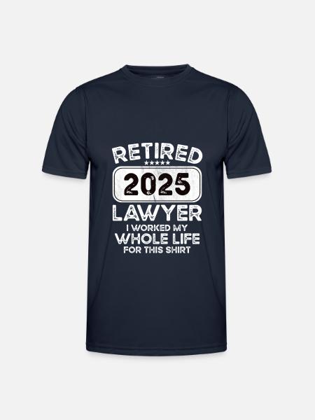Retired Lawyer 2025 - Men's Functional T-Shirt - navy