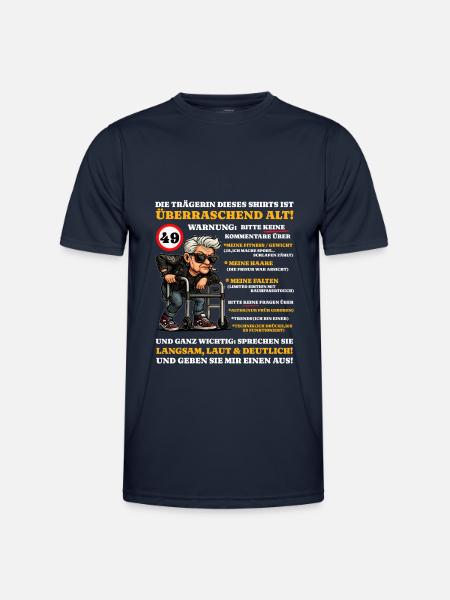 Birthday 49 years Surprisingly old - Men's Functional T-Shirt - navy