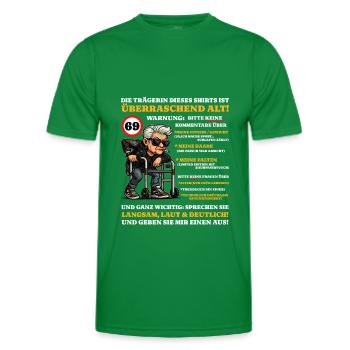 Geburtstag 69 Jahre Überraschend alt - Männer Funktions-T-Shirt - Kelly Green - Vorne - AI Model Male 178 dark (178cm)