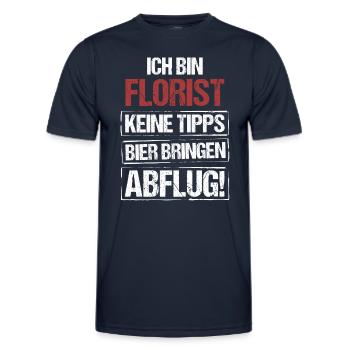 Je suis fleuriste - apportez de la bière et décollez - T-shirt sport Homme - bleu marine - Devant - AI Model Male 178 dark (178cm)